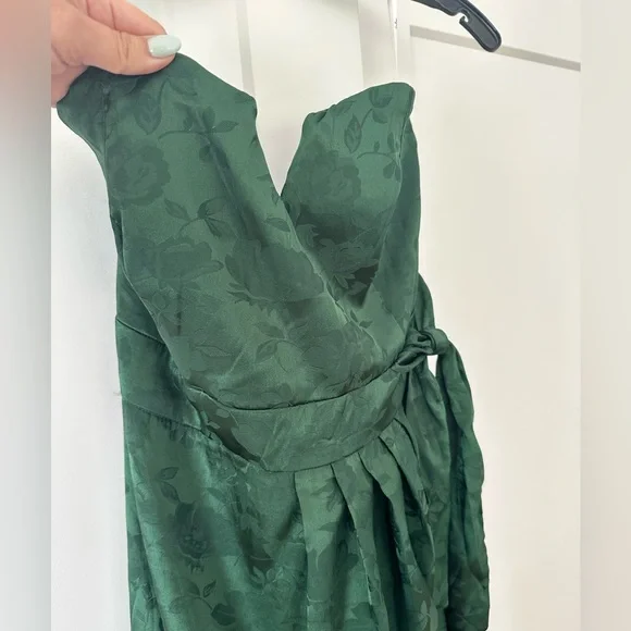 Lulus Green Jacquard Dress - Picture 3 of 5